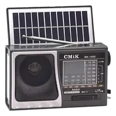 GENERICO - Radio Portatil Solar Linterna 8 Bandas Hifi Sd Usb Portátil BELUG