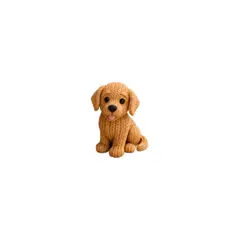 GENERICO - Figura Decorativa Prints Patro- Golden Retriever de Punto