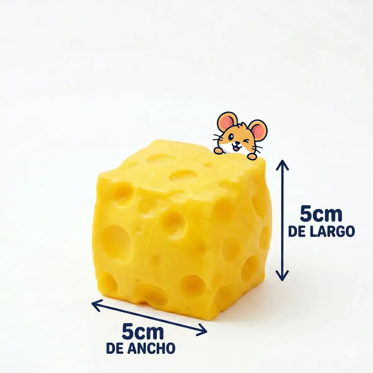 TIOZONEY - Squishy De Queso Cheese Antiestrés Amarillo Diversion Niños 5CM