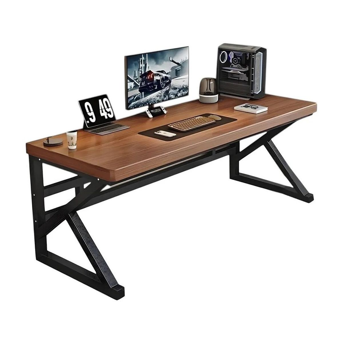 GENERICO - Escritorio De Madera Diseño K Snow 140cm Lubabycas