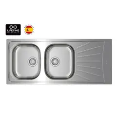 GENERICO - LAVAPLATOS EMPOTRADO INOX 80 E XP 2C 1E