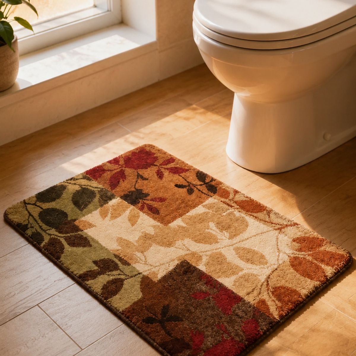 GENERICO - Alfombra Baño Super Absorbente Antideslizante 57x38 Multi