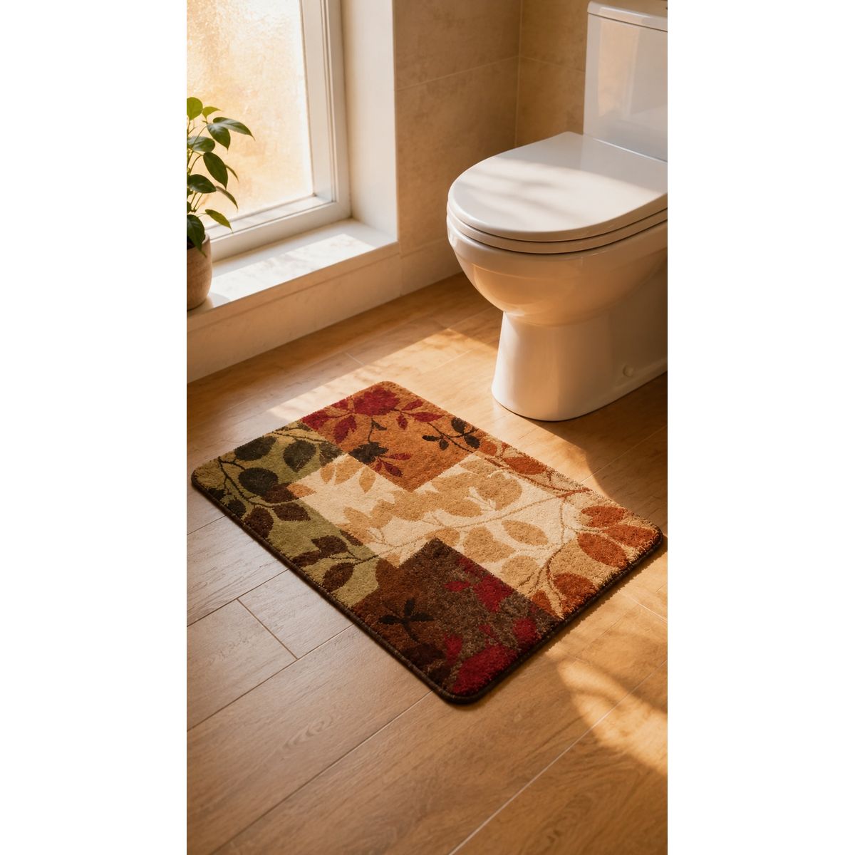 GENERICO - Alfombra Baño Super Absorbente Antideslizante 57x38 Multi