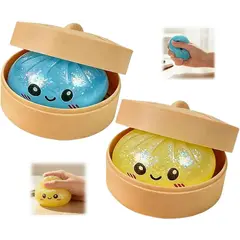 TIOZONEY - 2PCS Squishy De Dumpling Antiestrés Diversion Niños