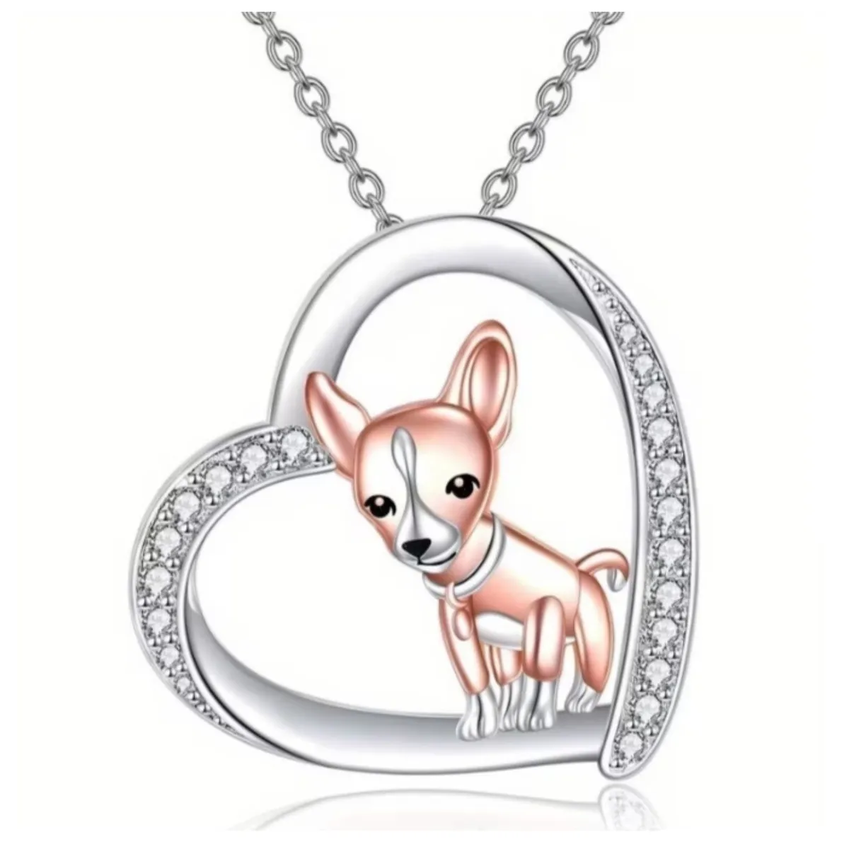 GENERICO - Collar y dige fantasia chihuahua in my heart