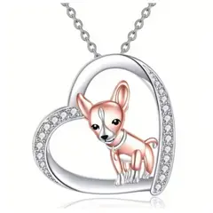GENERICO - Collar y dige fantasia chihuahua in my heart