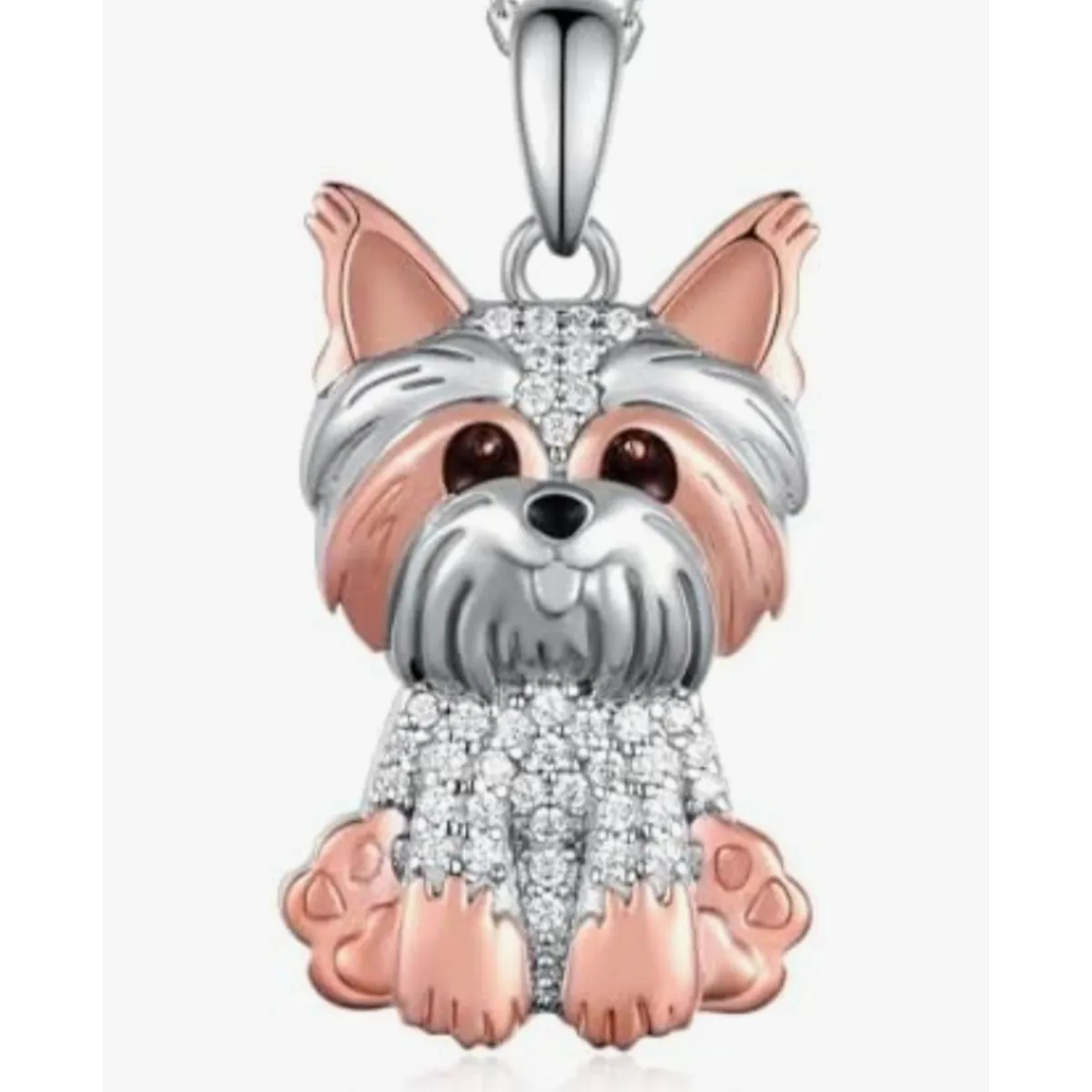 GENERICO - Collar y dige de fantasia perrito Yorkshire