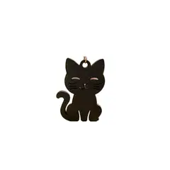 GENERICO - Llavero Prints Patro- Gato Negro