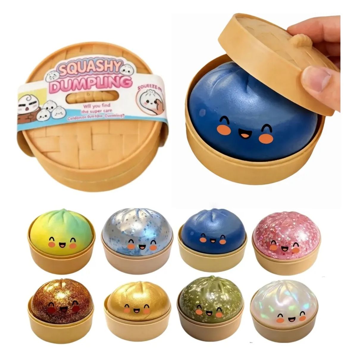 TIOZONEY - 8PCS Squishy De Dumpling Antiestrés Diversion Niños