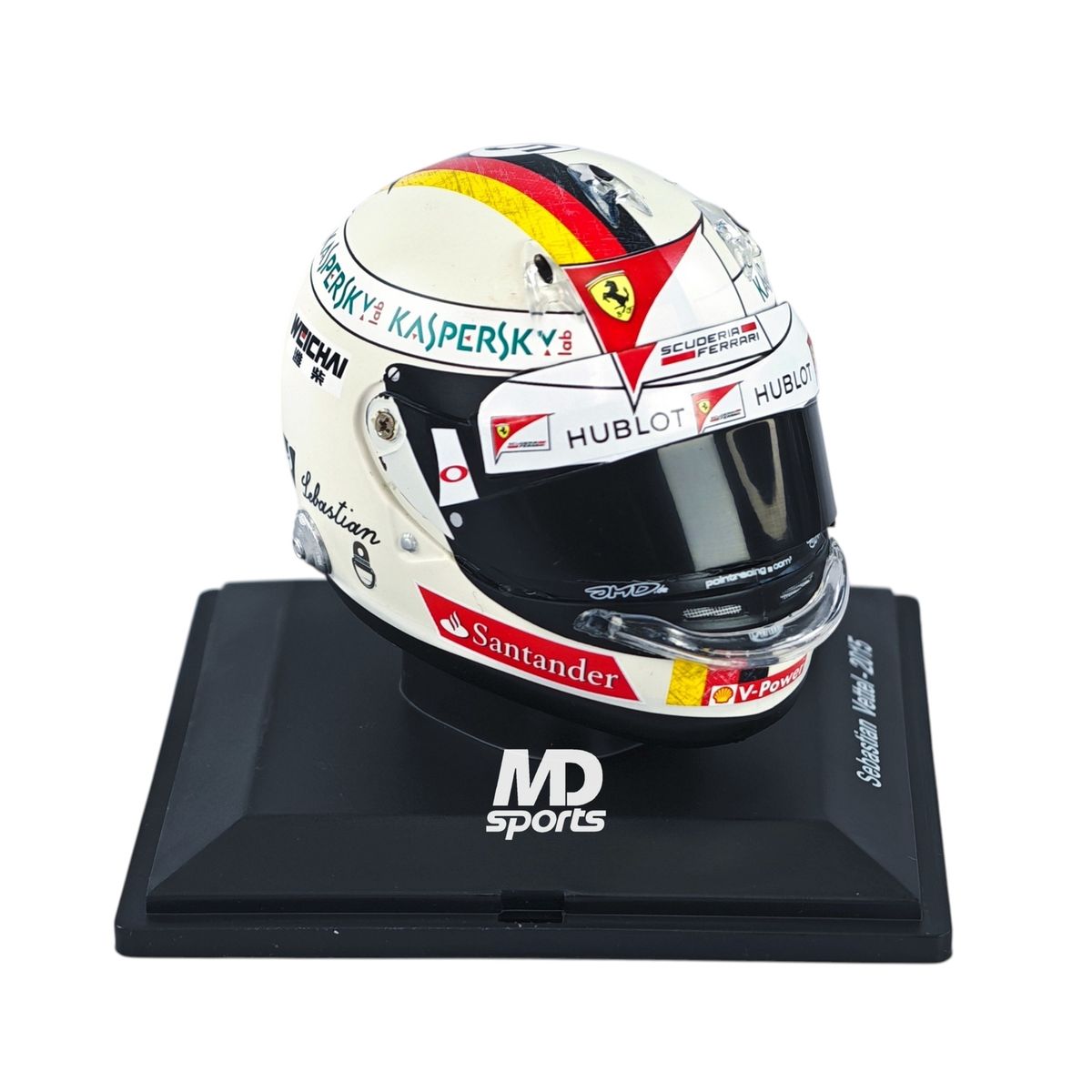FORMULA 1 - Casco Formula 1 Sebastian Vettel Ferrari 2015 Spark Escala 1:5