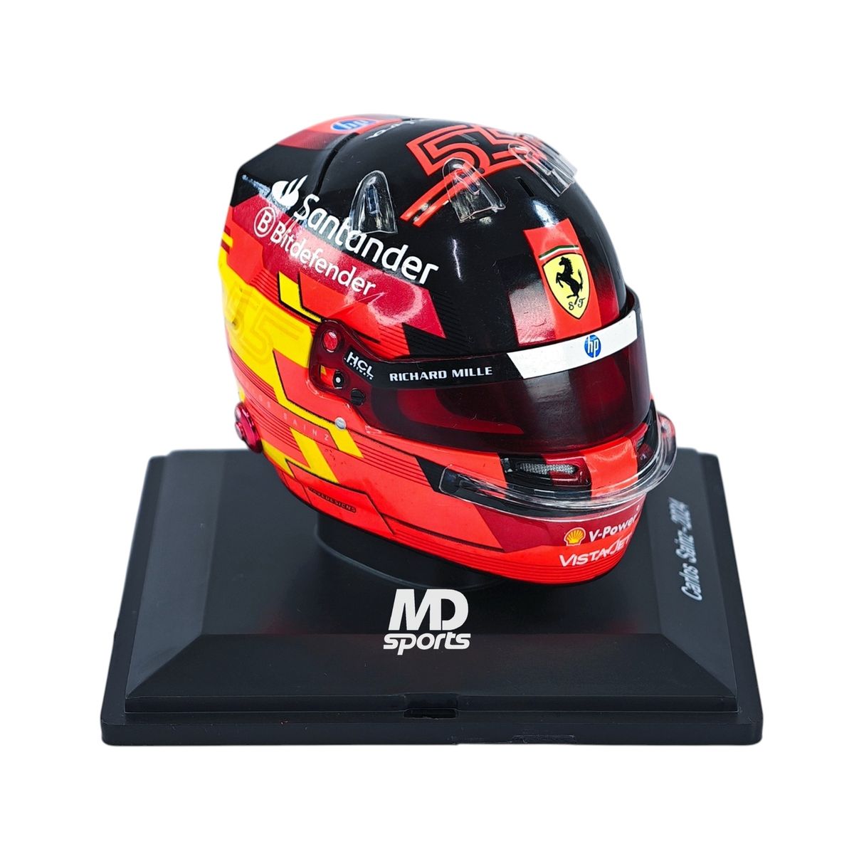 FORMULA 1 - Casco Formula 1 Carlos Sainz Ferrari HP 2024 Spark Escala 1:5