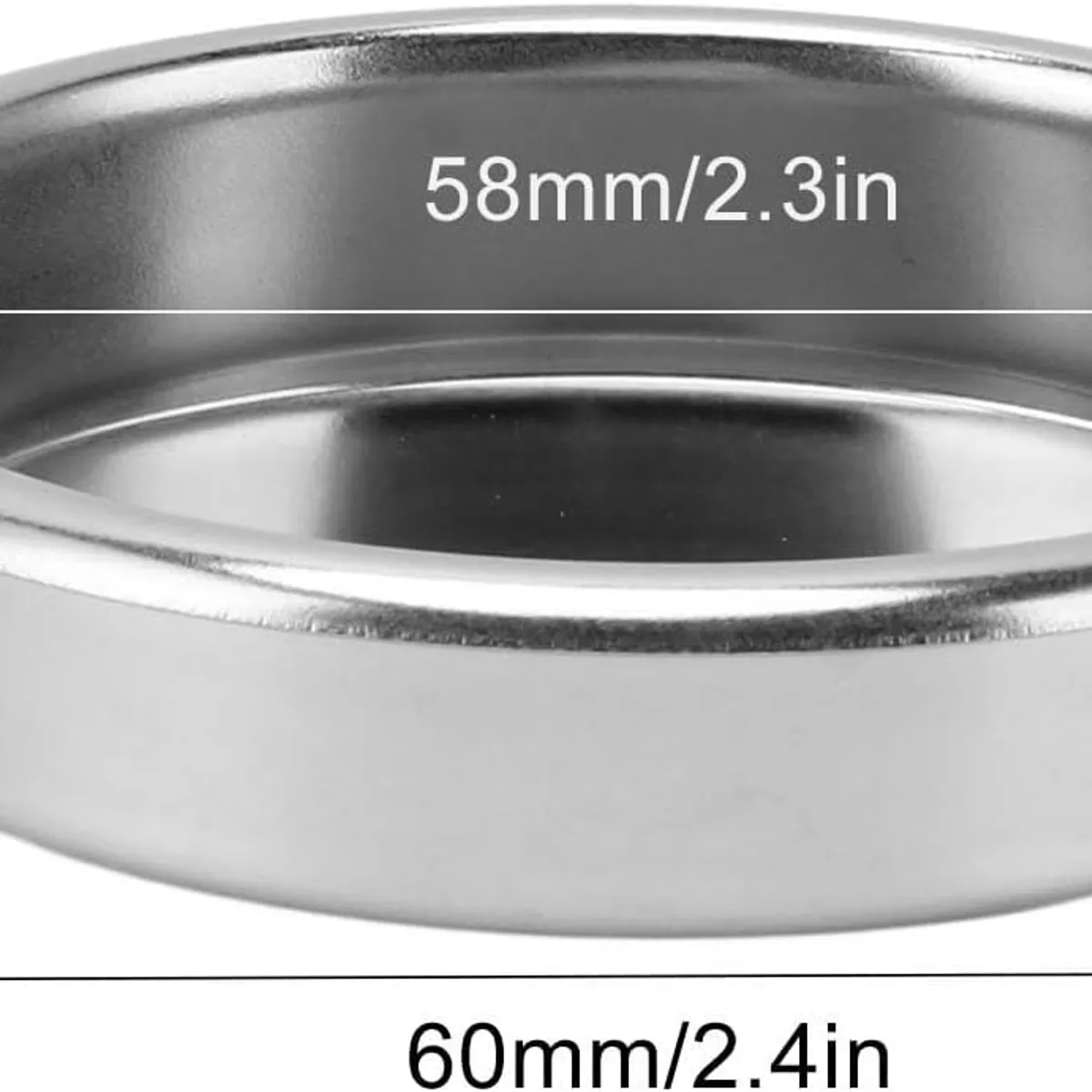 KUANGYE - Filtro Ciego Universal 58mm Acero Inoxidable Para Cafeteras