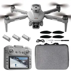 VIDITA - Drone FPV Con Pantalla Brushless Doble Cámara 4K 3 Baterías
