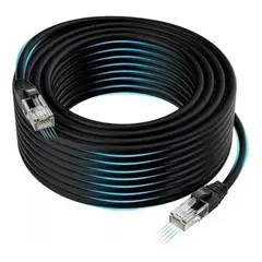 GENERICO - Cable Ethernet Cat 6 Exterior Blindado De 50 Metros Gigabit
