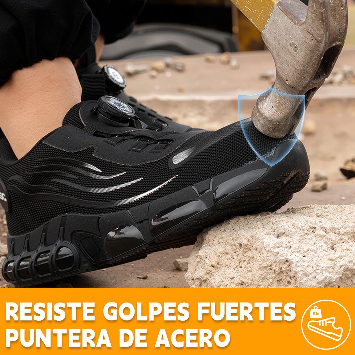VIDITA - Zapatillas de Seguridad Hombre Mujer Punta de Acero Antiperforación Cómodas Trabajo Industrial