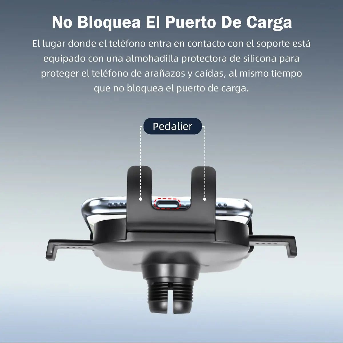 SUPERCENTER - Soporte para teléfono de ventilación súper estable con gancho metálico