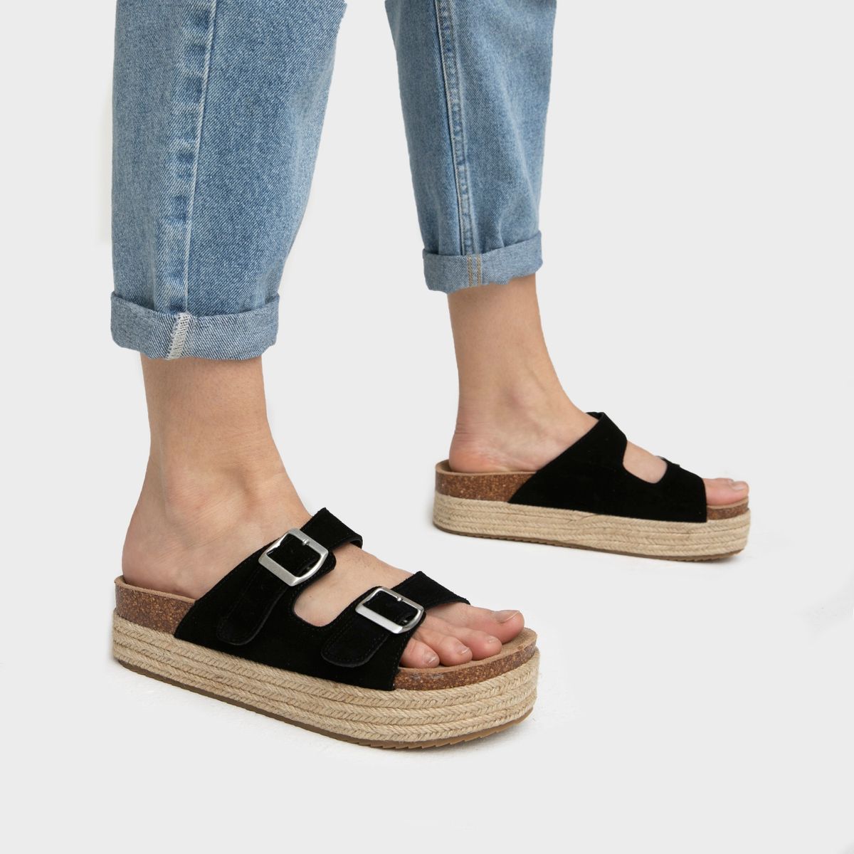 XTI - Sandalia Mujer Negra