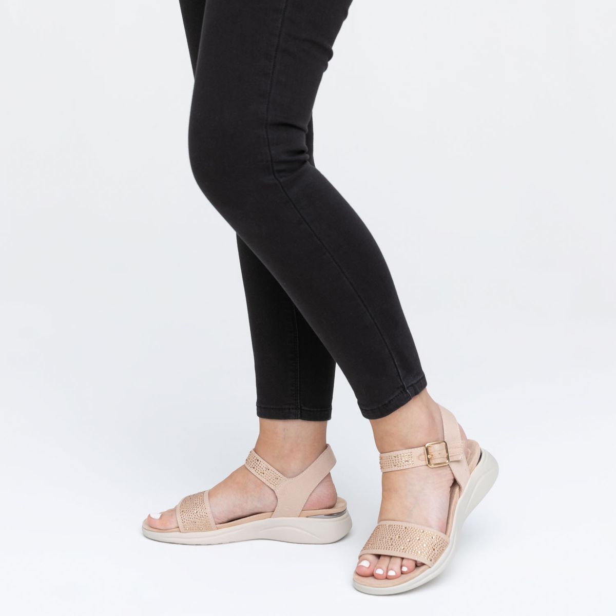 XTI - Sandalia Mujer Beige