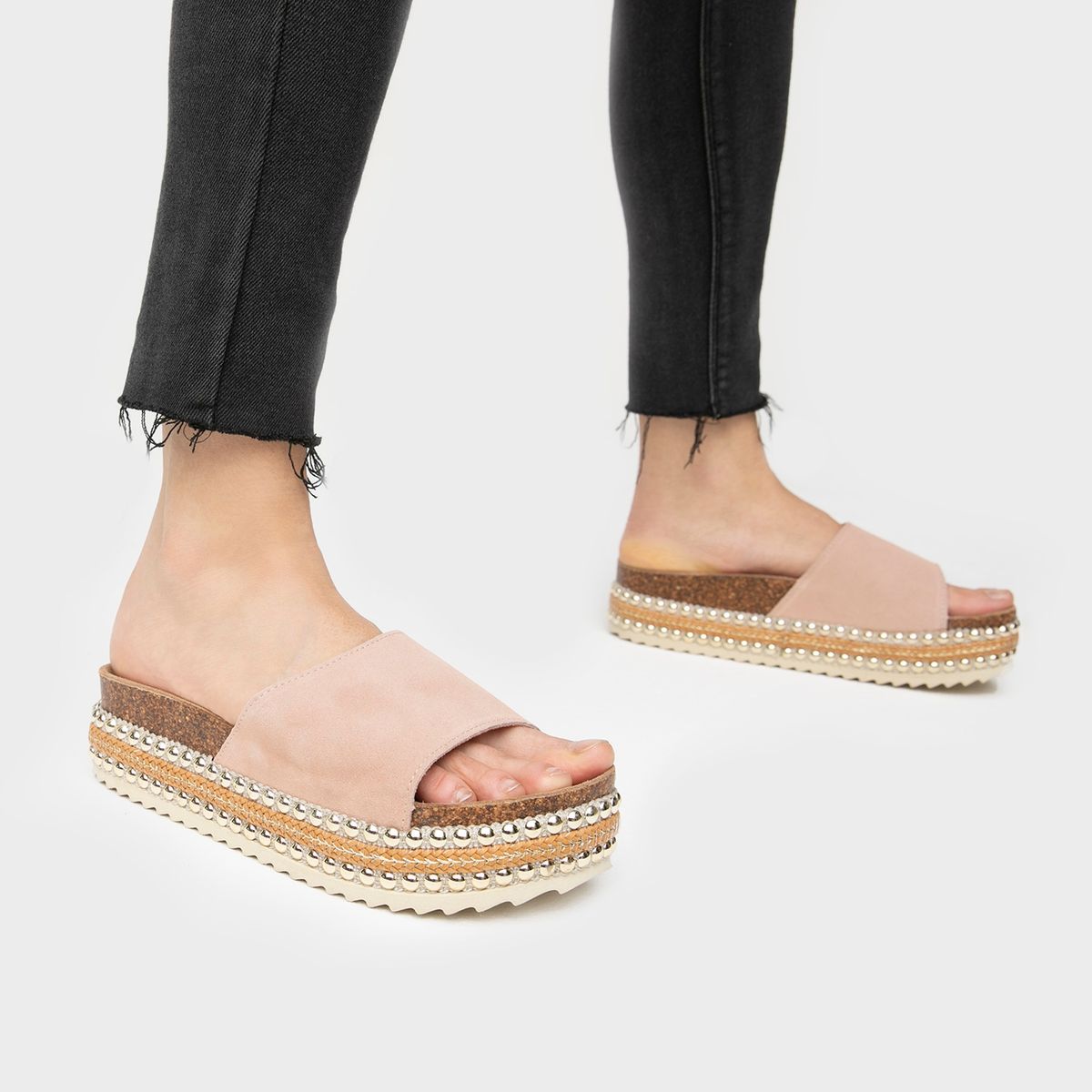 XTI - Sandalia Mujer Rosada