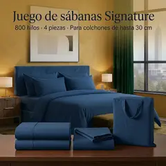 ARMONIA - SABANAS 800 HILOS SIGNATURE 2 PLAZAS COLOR OSCURO 794