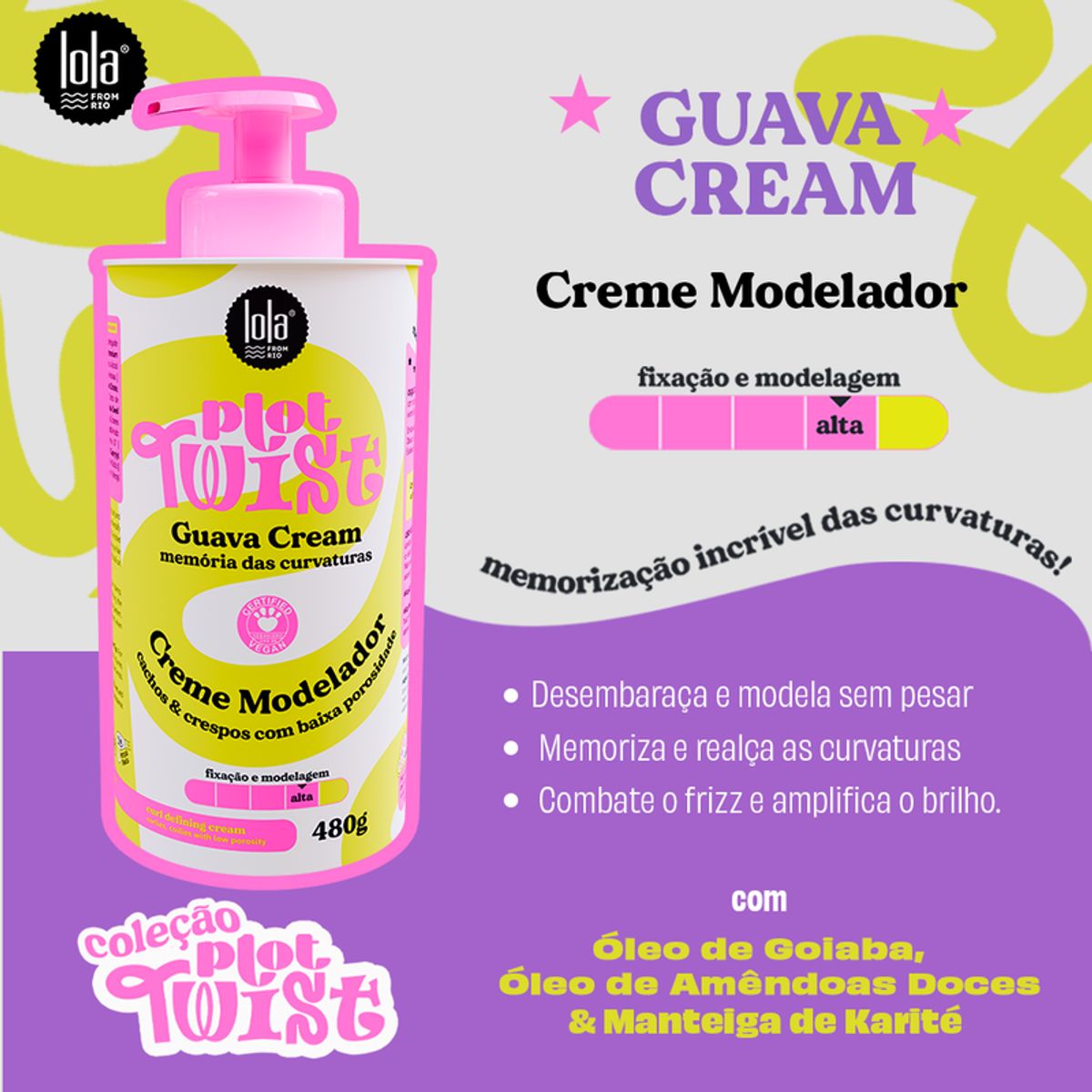 LOLA COSMETICS - PLOT TWIST GUAVA CREAM 480G