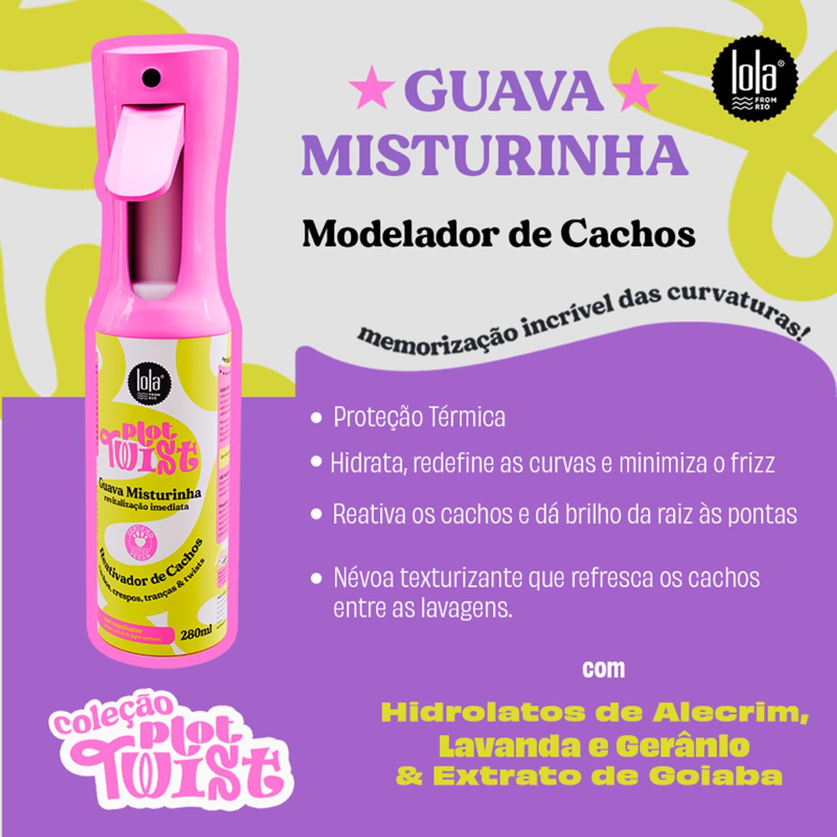 LOLA COSMETICS - PLOT TWIST GUAVA MISTURINHA 280ML