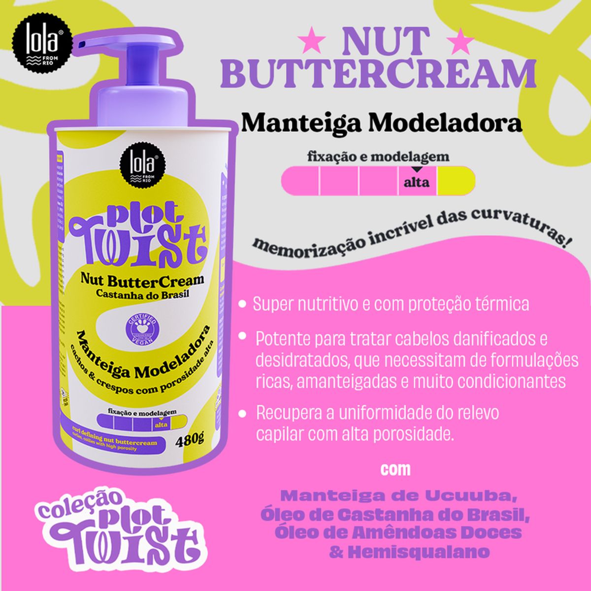 LOLA COSMETICS - PLOT TWIST NUT BUTTER CREAM 480G