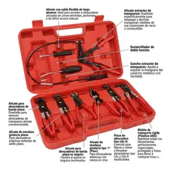 GENERICO - Sets Juego De Alicates Para Abrazaderas De Manguera 9 Pzs