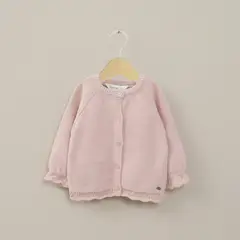 OPALINE - Chaleco Rosado Bebe Niña