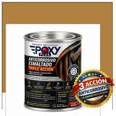 EPOXY - ANTICORROSIVO Profesional 3 en 1 - Directo sobre Óxido - 1-32 GALÓN - MARRÓN BEIGE