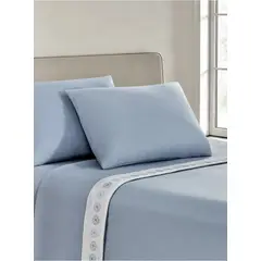 ANDES - SÁBANA POLAR BORDADA CIRCULO CELESTE 1.5 PL