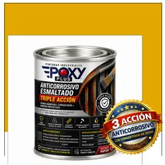 EPOXY - ANTICORROSIVO Profesional 3 en 1 - Directo sobre Óxido - 1-32 GALÓN - AMARILLO RETAMA