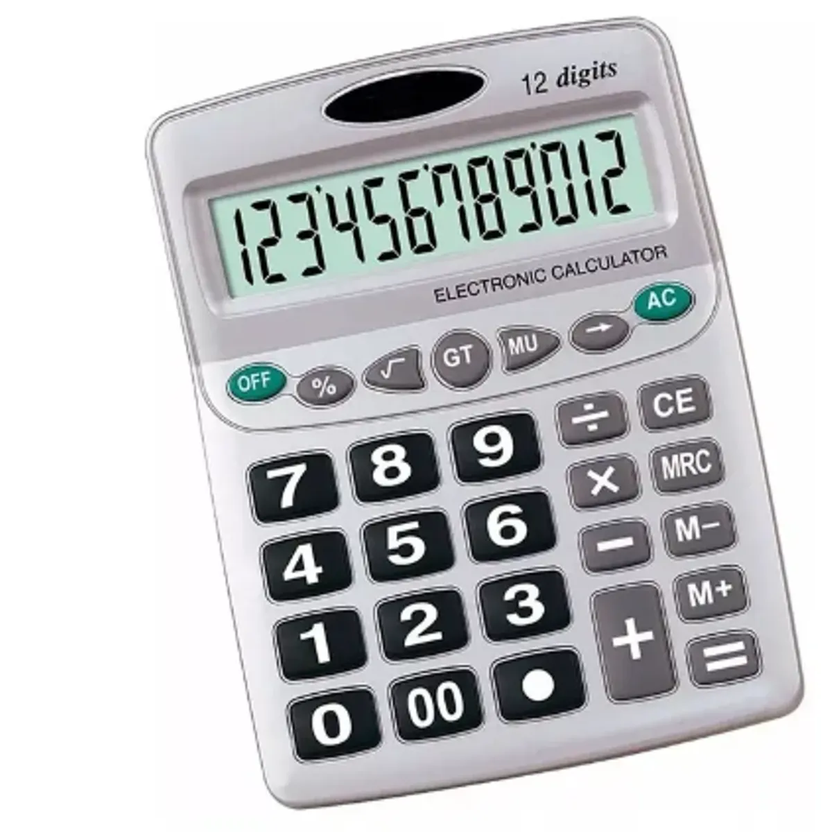 GENERICO - Calculadora De Escritorio 12 Digitos Pantalla Numeros Grandes