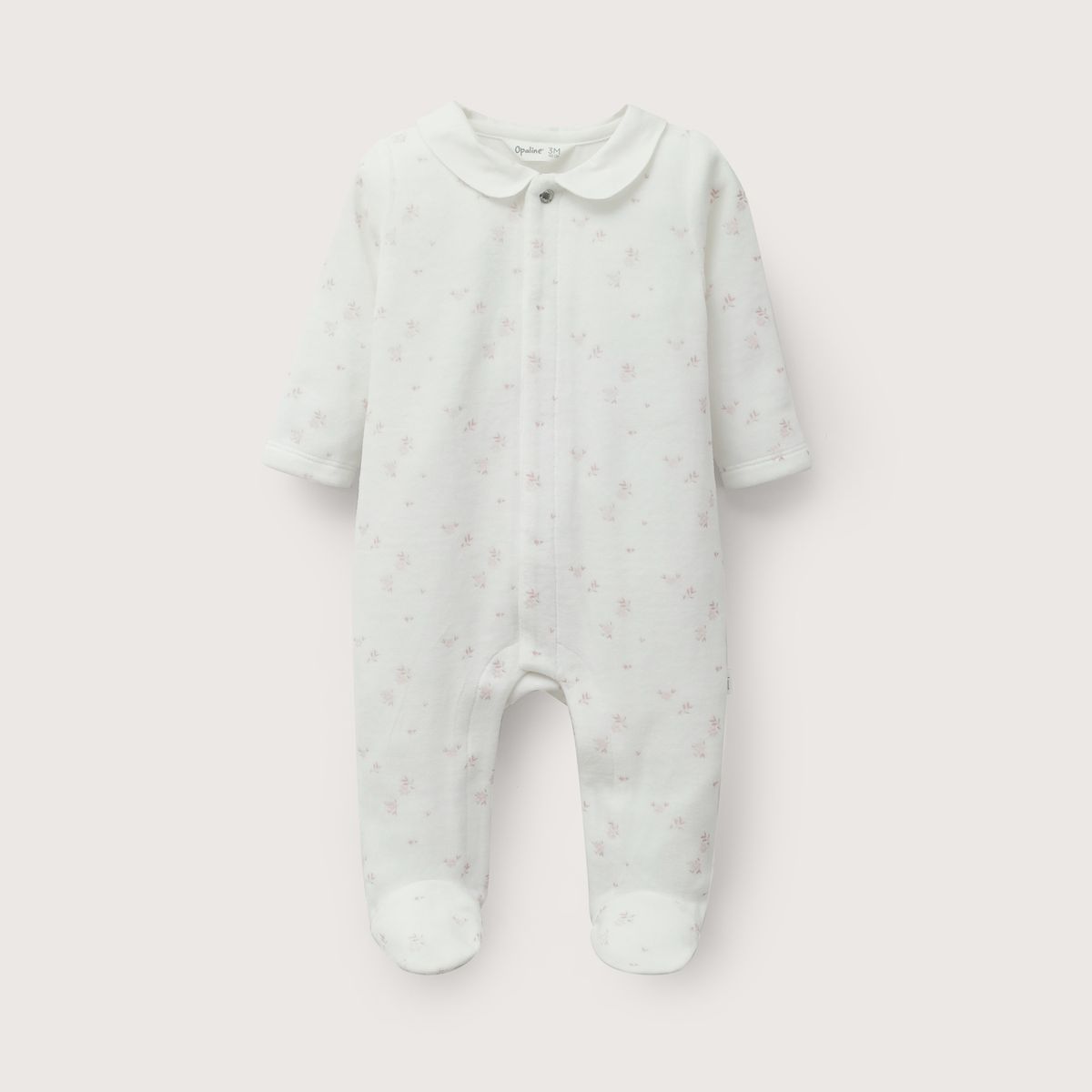 OPALINE - Osito Estampado Blanco Bebe Niña