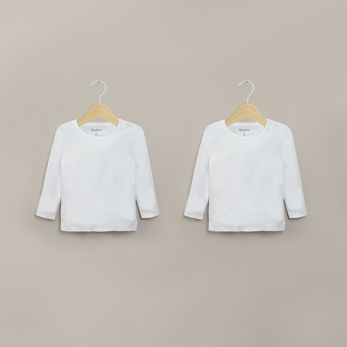 OPALINE - Pack 2 Camiseta Blanca Ajuar Bebé Unisex