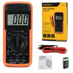 GENERICO - Multimetro Digital Technics TEC0001 LCD 32 Posiciones