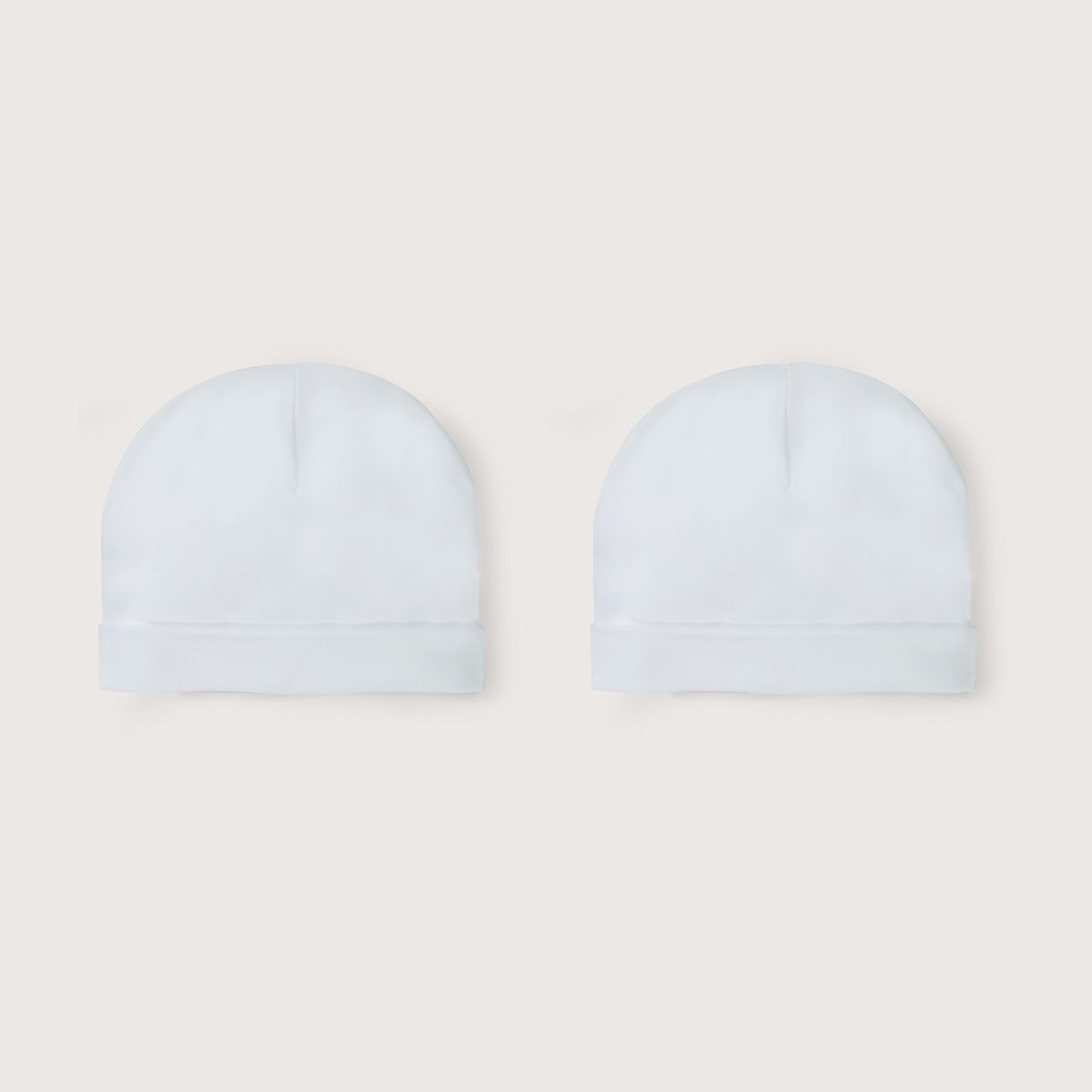 OPALINE - Pack 2 Gorro Blanco Bebé Unisex