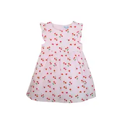 PUMUCKI - Vestido Rosa Cherry Niña Primavera Verano con Encaje