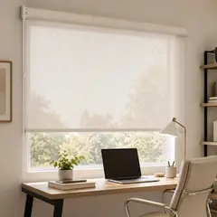 SPACE HOME - Cortina Roller Tipo Lino 105x190 cm Aura para Ventanas Medianas y Espacios Modernos