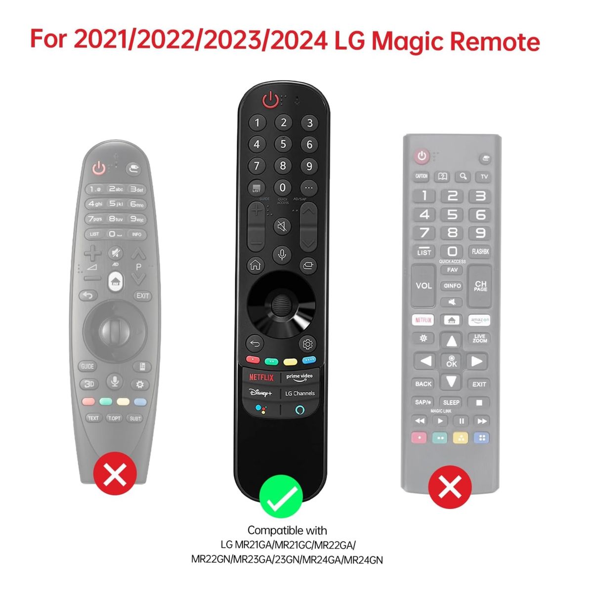 IRM - Control Remoto Para Smart Tv LG Compatibles con Control Mr21ga 22ga 23ga 24g