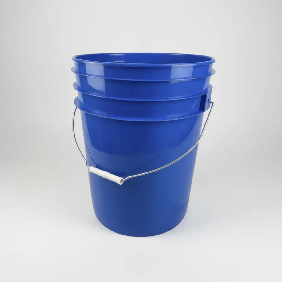 GENERICO - Balde Plástico Liso 20 Litros con Tapa y Mango – Azul