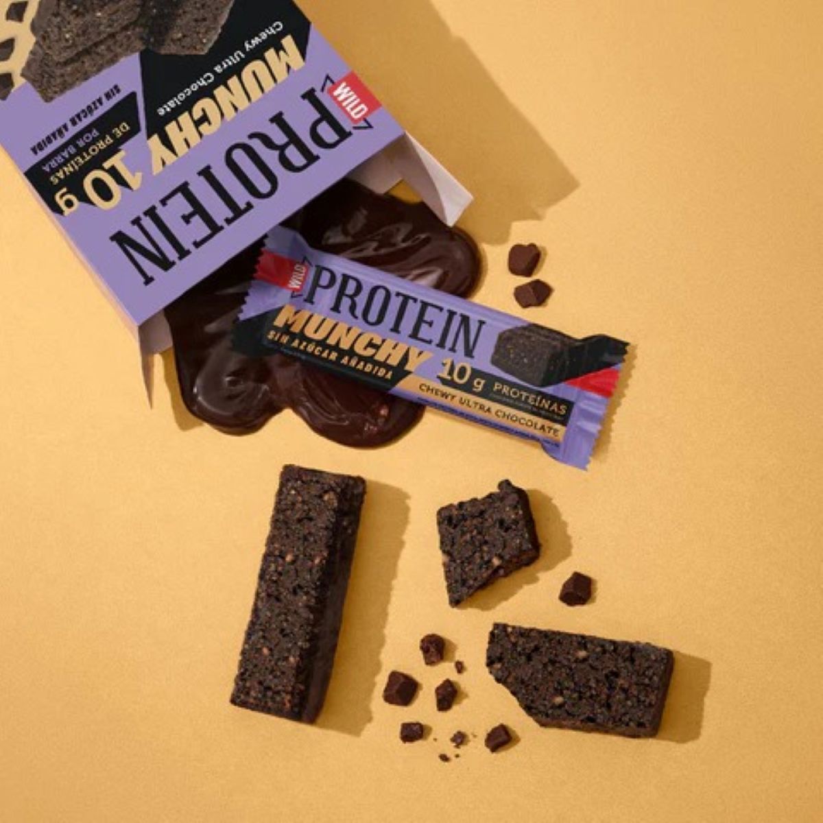 GENERICO - Wild Protein Munchy Ultra Chocolate 16 Unidades
