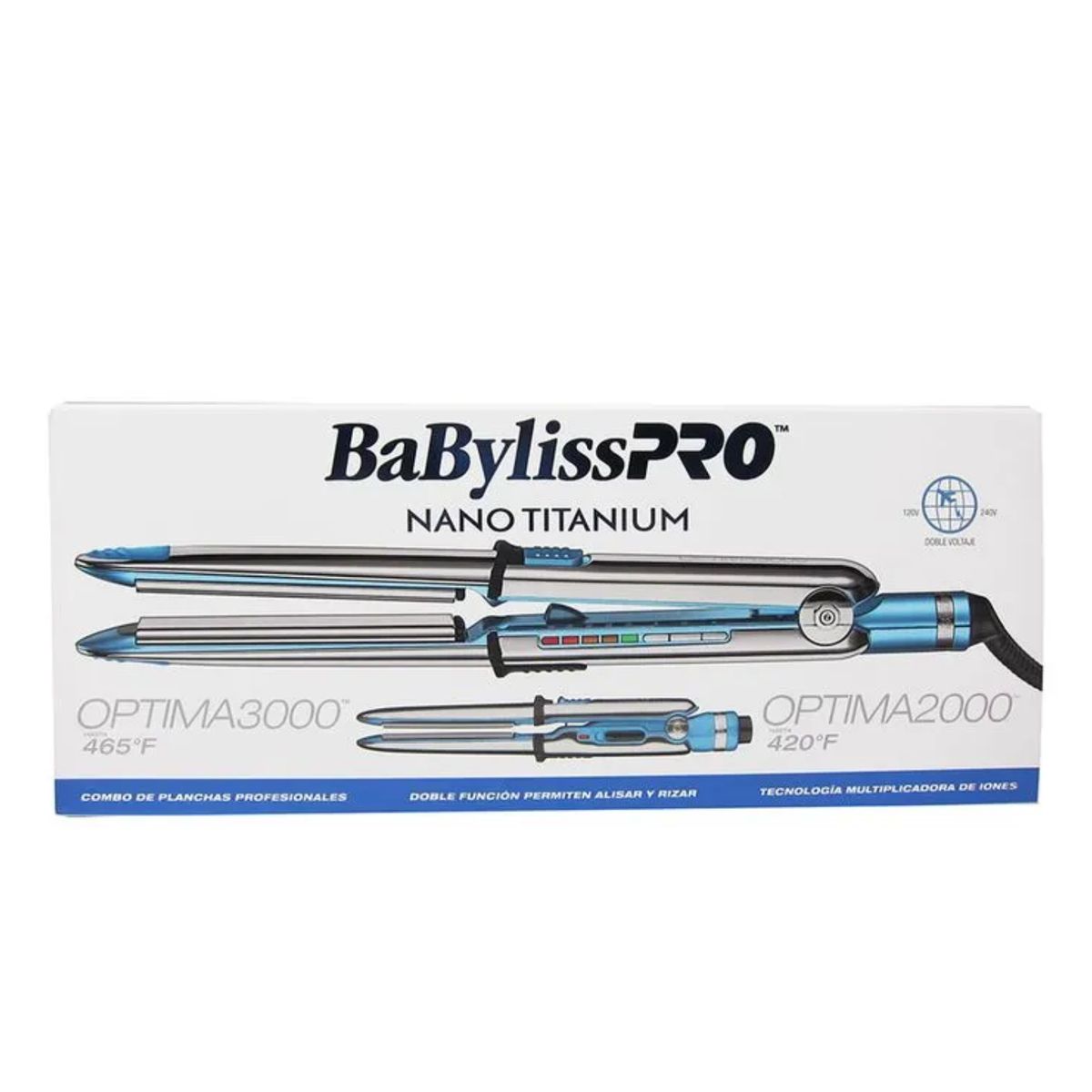 BABYLISS PRO - Kit Babyliss Plancha optima 3000 + Plancha optima mini 2000
