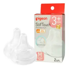PIGEON - Tetina Repuesto Softouch Anticolico 2 Uni Talla M 3+