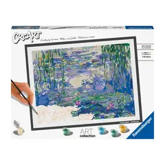 RAVENSBURGER - Canvas pinta por número: Claude Monet - Nenúfares