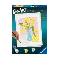 RAVENSBURGER - Canvas pinta por número: Jarrón de Primavera