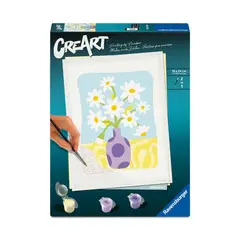 RAVENSBURGER - Canvas pinta por número: Ramo de Margaritas