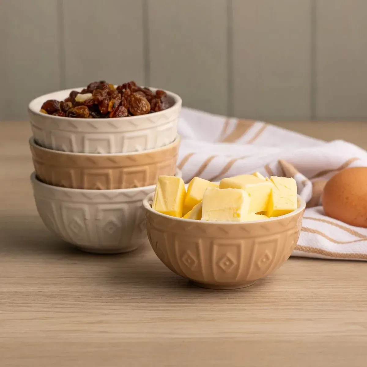 MASON CASH - Set 4 Bowls Original Cane 10cms