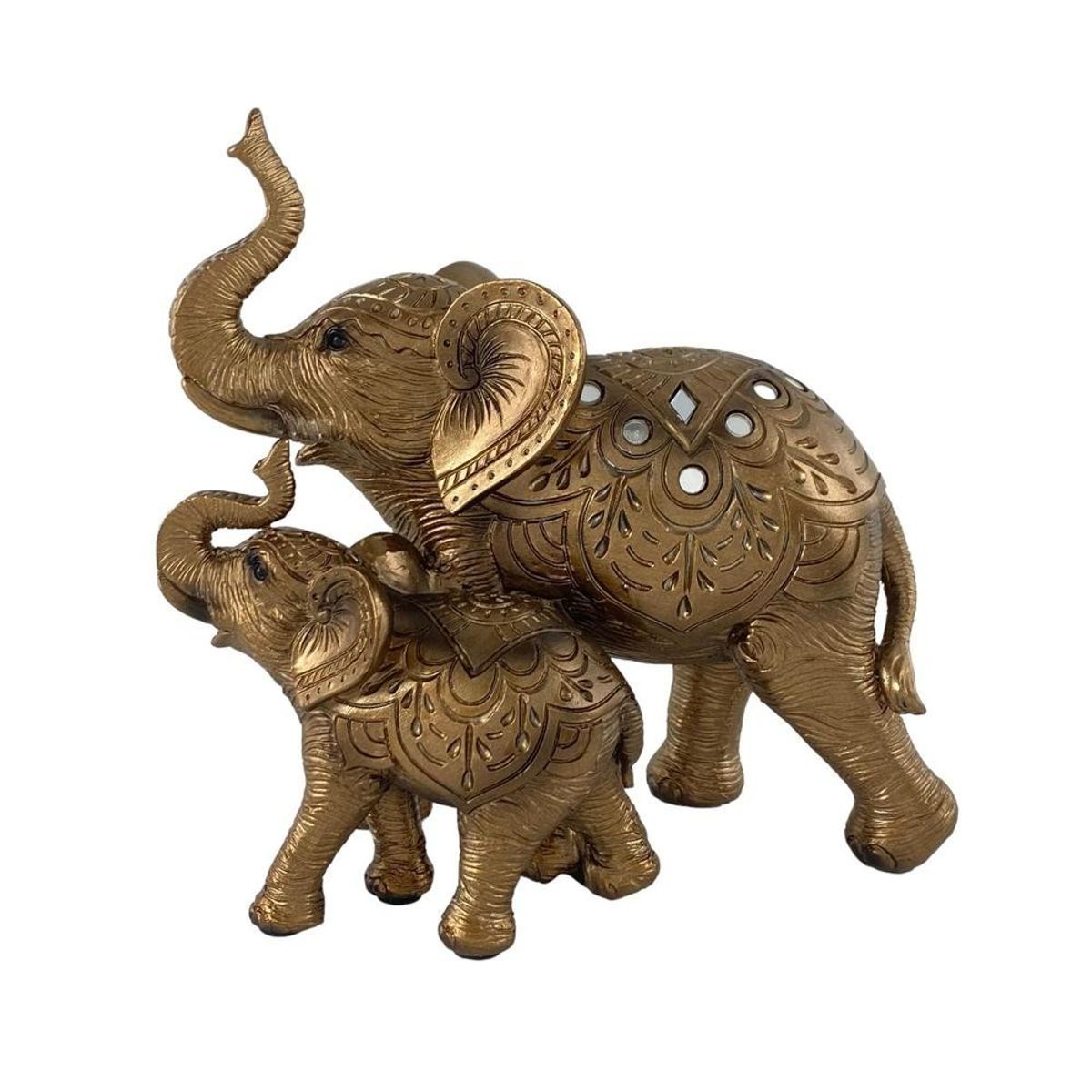 CAP DOR - Figura Decorativa Elefante Madre e Hijo