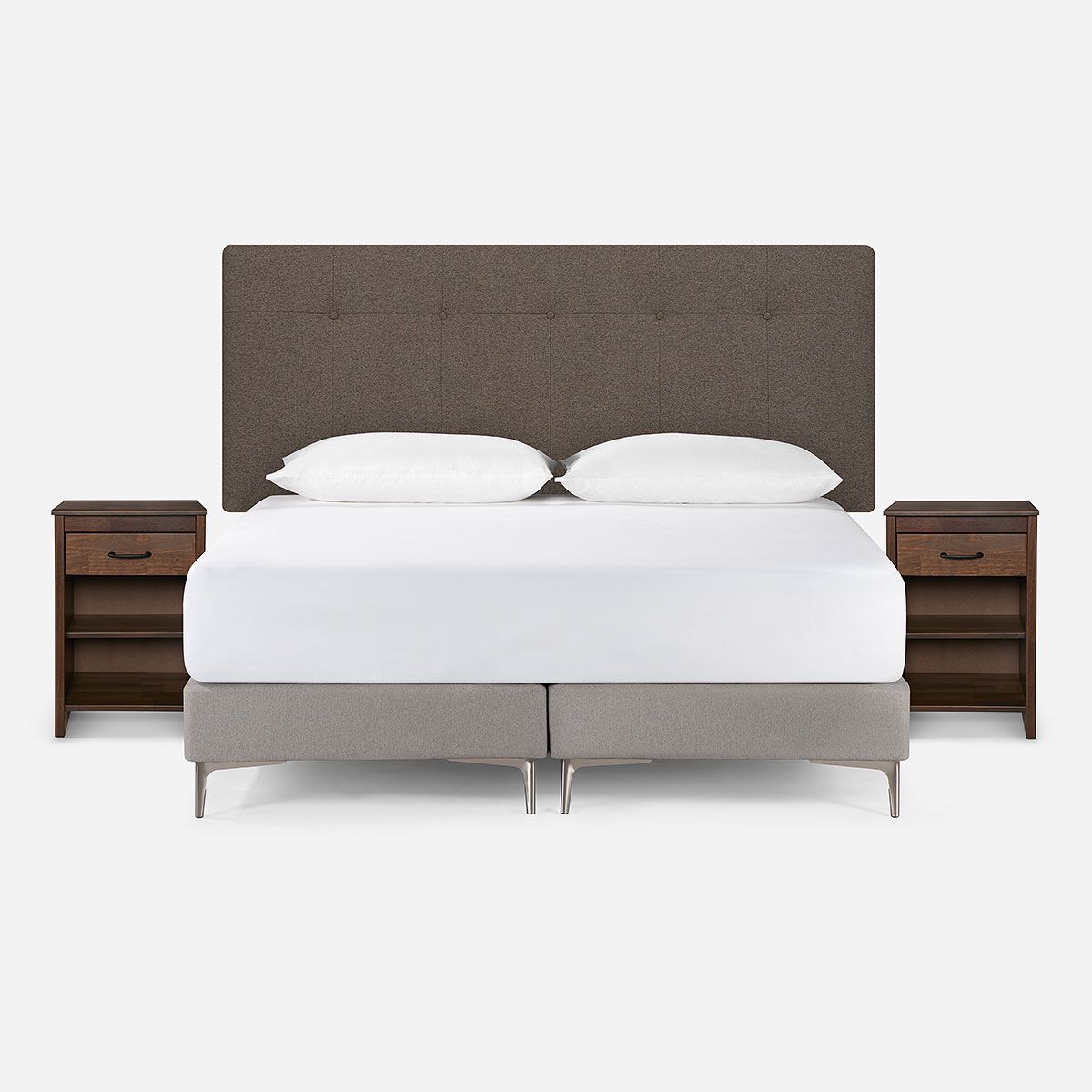 ROSEN - Set Respaldo New Bennet 2 Plazas + Velador Maurice